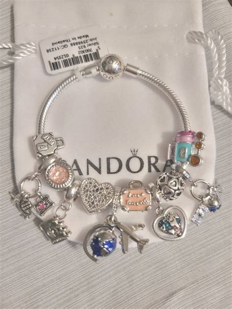 pandora travel charms for bracelets